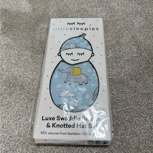 Little Sleepies Elephant Swaddle Set
